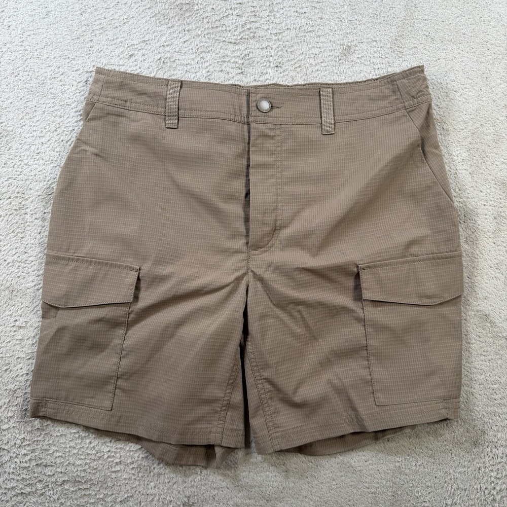 Duluth Trading Co Shorts Women 10 Brown Breezeshooter 7" Work Cargo Performance